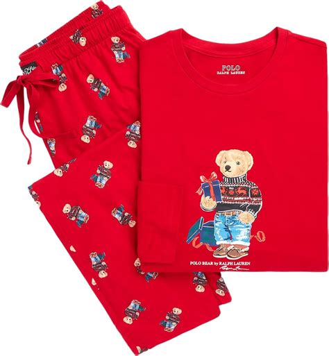 Amazon.com: POLO RALPH LAUREN Men's Limited Polo Bear Pajama 2-Piece ...