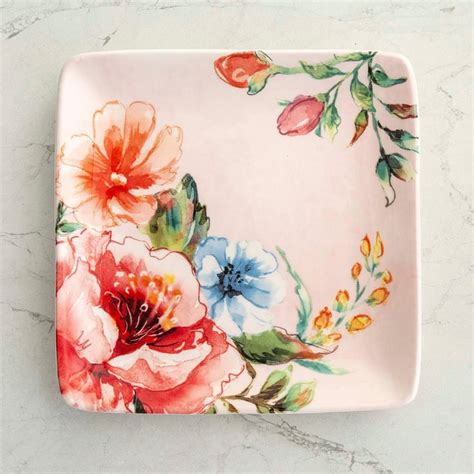 Buy Moksha Multicolour Printed Stoneware Appetizer Plate - 15.2 cm from ...
