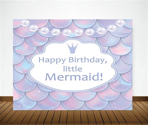 Buy Mermaid Party Decoration Backdrop | Party Supplies | Thememyparty ...