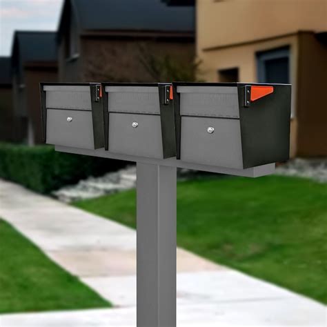 Mail Boss Post Mount Multiple Colors/Finishes Metal Large Lockable ...