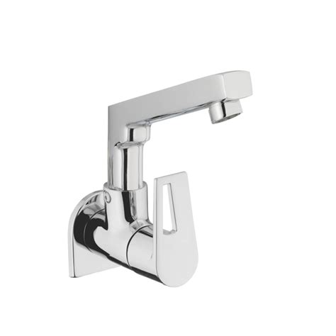 Varmora Aero Sink cock with swivel spout & wall flange wall mounted ...