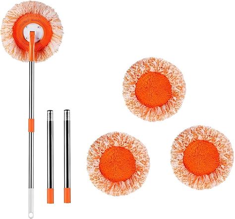 Amazon.com: 360° Rotatable Adjustable Cleaning Mop with 4 Mop Head ...