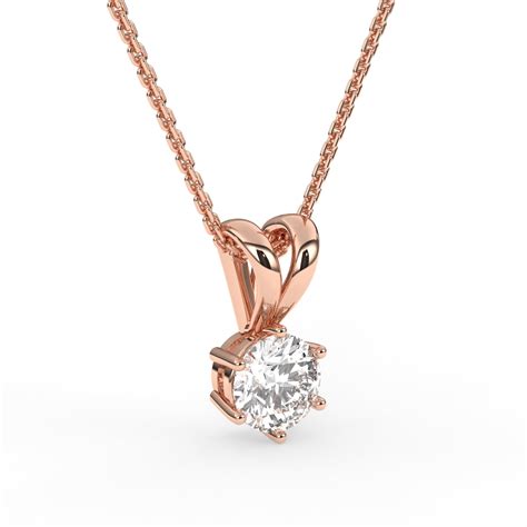 Round Solitaire Pendant