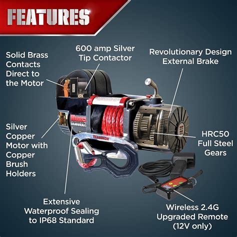 Warrior Samurai V2 9500lb 12v Next-Gen Premium Short | Ubuy India