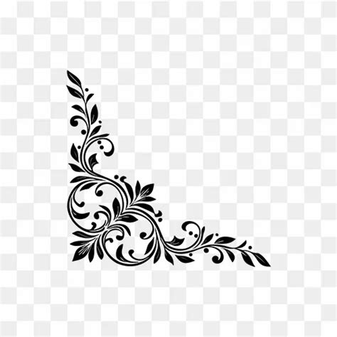 Beautiful Golden Corner Design Free Transparent PNG Images