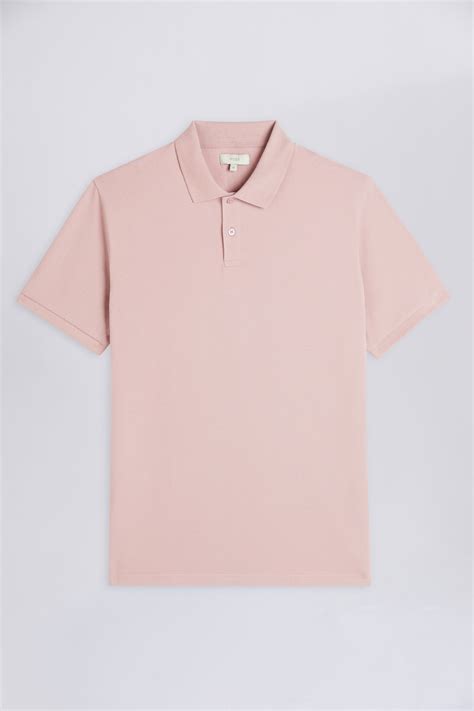 Pink Piqué Polo Shirt | Buy Online at Moss