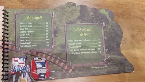 Menu at Vegetrainian- The Train Restaurant, Kota