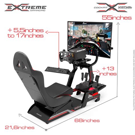 Buy ESR Sim Racing Cockpit VE 3.0 - Full of Accessories - Logitech ...
