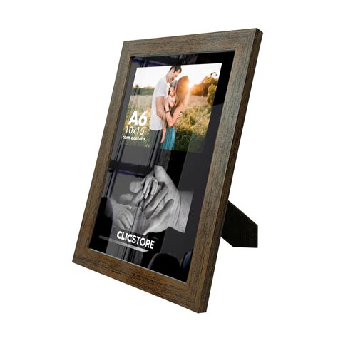 Painel Multifotos 19X26CM 2 Fotos 10x15 Quadro Paspatur Preto Acetato