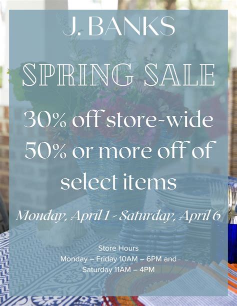 J. Banks Design Spring Sale!, J. Banks Design, Hilton Head Island, 1 ...