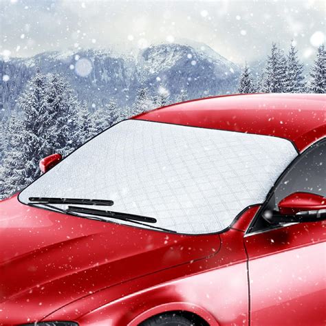 Car Windshield Cover Winter, Windshield Snow Cover for Snow Ice Frost Sun UV Dust Protection ...