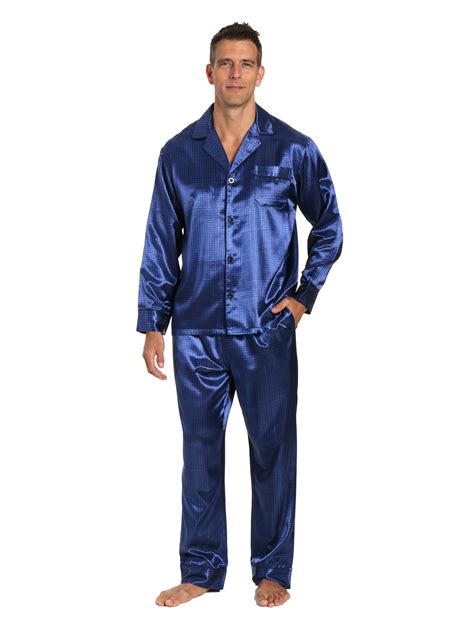 Noble Mount Men's Premium Satin Pajama Sleepwear Set