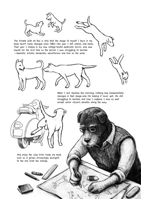 Read Orijit Sen's graphic story 'Portrait of an Artist as an Old Dog'
