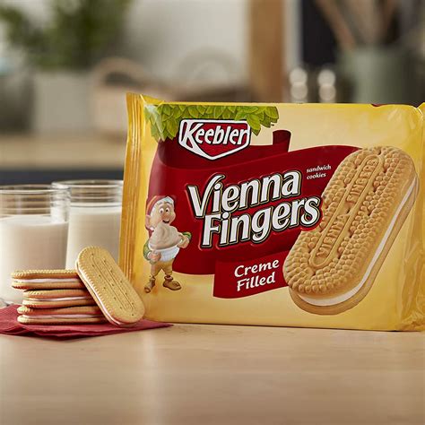 Keebler Vienna Fingers Sandwich Cookies, Creme Filled - 14.2 oz Tray ...