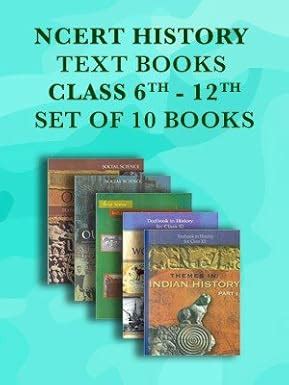 NCERT History Class 6 to 12 Text Books Set - English Medium 2025-26 ...