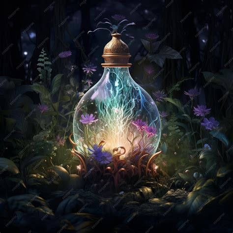 Premium AI Image | Ethereal Elixir A Mysterious Fantasy Potion