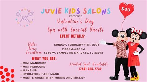 Valentine’s Day Spa with Special Guest , Juvie Kids Salon, Margate ...