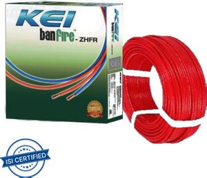 KEI CABLES ZH-FR PVC 4 sq/mm Red 90 m Wire Price in India - Buy KEI ...