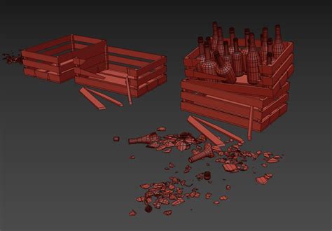 3D Wooden Alcohol box PBR Game Ready - TurboSquid 1758490