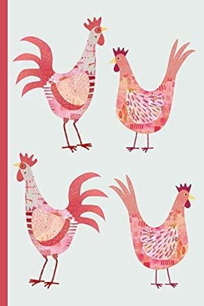 Buy Notes: A Blank Dot Grid Notebook with Hen and Cockerel Chicken ...