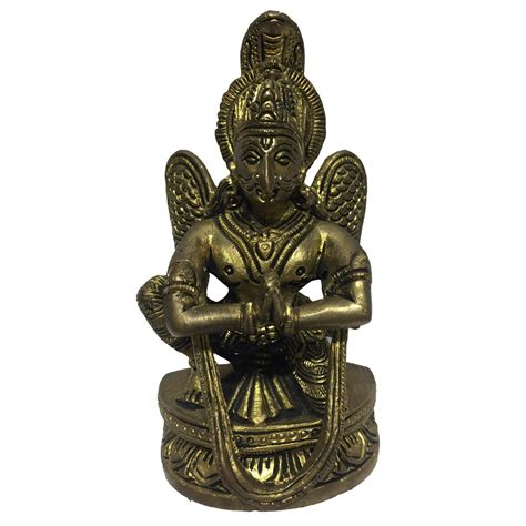 Kneeling Garuda Vahana on Round Dais Brass Antique 4.25 Inch – Sri ...