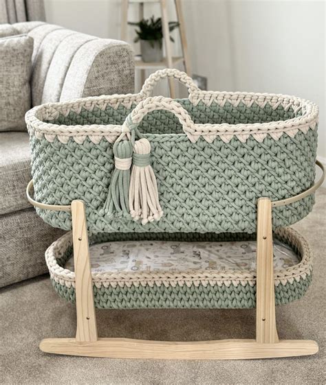 Infinity Crochet Moses Basket - Three Little Cubs in 2025 | Moses ...