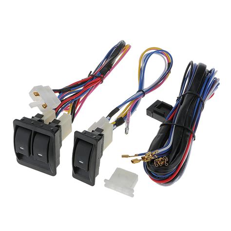 MYADDICTION 1 Set Universal Car Power Window 3pcs Switches with Holder ...