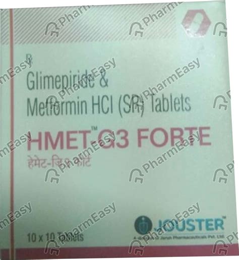 Hmet G3 Forte Strip Of 10 Tablets: Uses, Side Effects, Price & Dosage ...