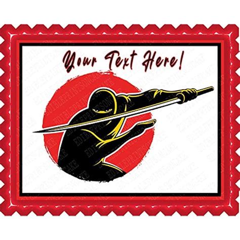 Ninja Character - Edible Cake Topper - 7.5 x 10 | Ubuy India