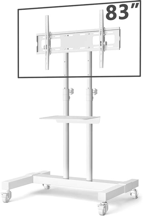 TAVRFurniture Mobile TV Stand Rolling TV Cart Floor Stand with India | Ubuy