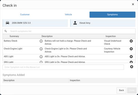 Using Vehicle Inspection Lists | ALLDATA