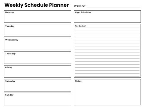 Create Weekly Schedule 的图像结果