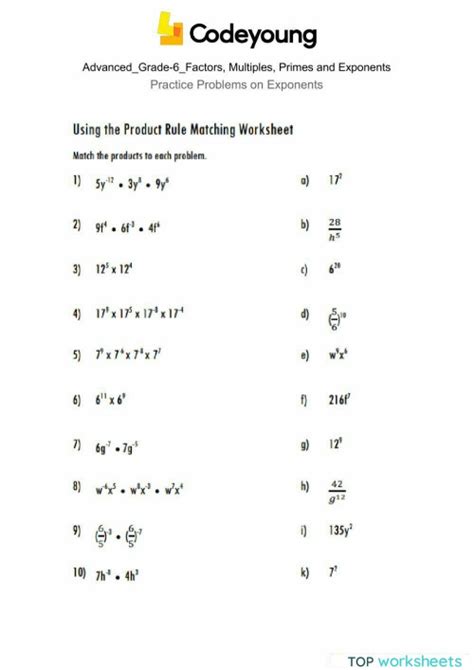 Image result for Integer Exponents Practice Problems