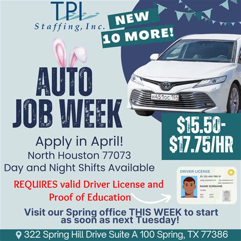 Shop Helpers Jobs in Houston TX | General Warehouse/ Industrial Job ...