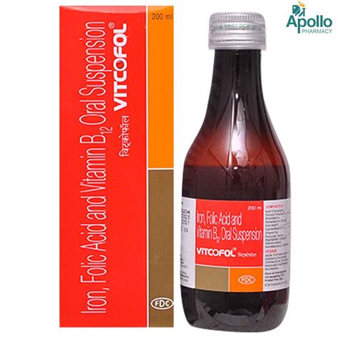 Vitcofol Syrup 180 ml Price, Uses, Side Effects, Composition - Apollo ...