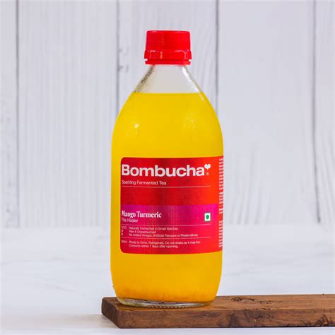 Kombucha-Mango Turmeric 500ml (NCR) – Bombucha.in