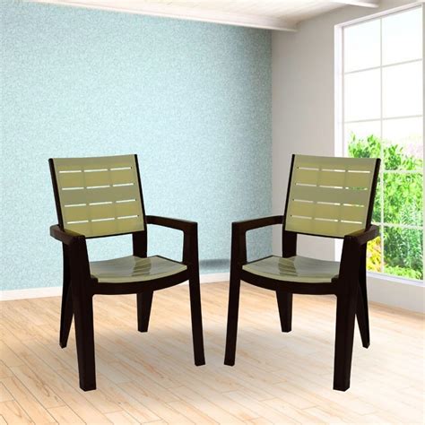 ITALICA Designer Series Comfortable Plastic Arm Chair/Double Insert ...