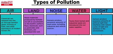 Main Types of Pollution 的图像结果