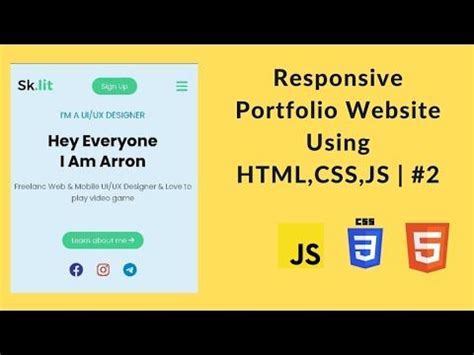 HTML CSS JavaScript Responsive Website 的图像结果