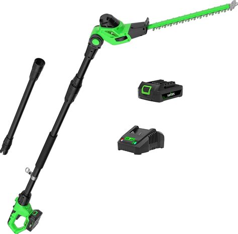 Amazon.com : SOYUS Pole Hedge Trimmer Cordless, 18-inch Electric Hedge ...