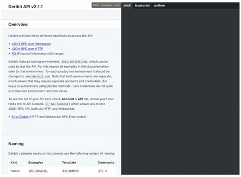 Deribit Python 的图像结果