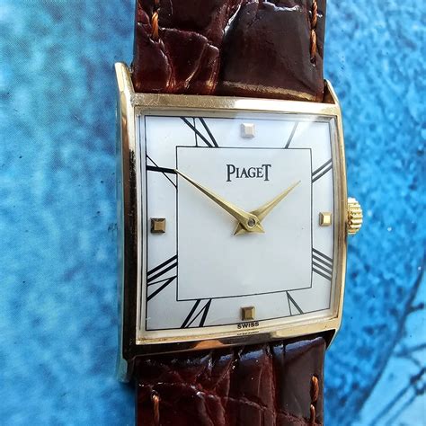 Vintage 18k Solid Gold Piaget Hand-Winding Men's Watch 18ct | eBay UK