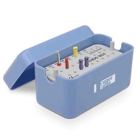 Superendo EndoBox Endodontic Files Holder Autoclavable 40 Holes - Blue ...