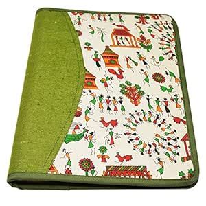 Adbeni Mithila Painting Pattern, Jute Document Folder, Conference ...