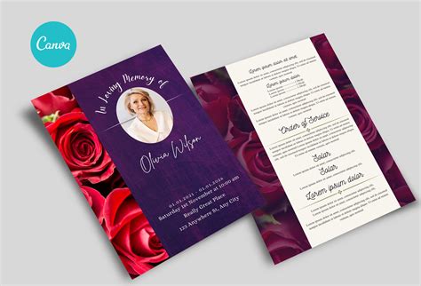 Image result for Funeral Program Templates