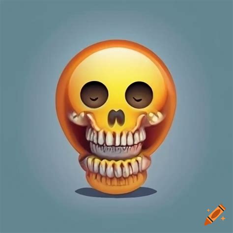 Skull emoji on Craiyon