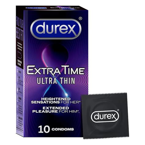 Buy Durex Extra Time Ultra Thin Condom 10 Count Online at Low Prices in ...