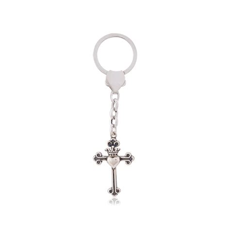 925 Sterling Silver Christ-Cross Key Chain – Vendi