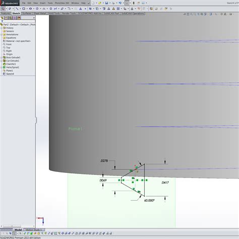 SolidWorks Internal Thread 的图像结果