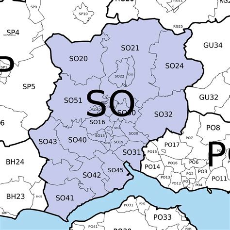 Image result for So Postcode Map